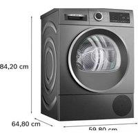 Bosch WQG245R2GB 9kg Heat Pump Dryer - Graphite