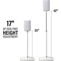 Sanus WSSE1A2 Pair of Speaker Stands for Sonos Era 100 - White
