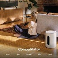 Sonos Sub Mini Wireless Subwoofer with Trueplay Tuning Technology - White