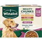 WINALOT Meaty Chunks Mixed in Jelly Wet Dog Food 12x100g