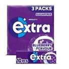 Extra Blueberry Flavour Sugarfree Chewing Gum Multipack 3 x 10 Pieces