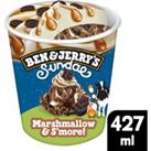 Ben & Jerry's Sundae Ice Cream Tub Marshmallow & S'more 427ml