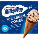 Milky Way Ice Cream Cones 4 x 130ml
