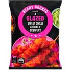 Iceland Ready Cooked 4 Sweet Chilli Glazed Chicken Skewers 340g