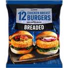 Iceland 12 (approx.) Breaded Chicken Breast Burgers 660g