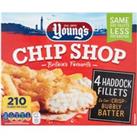 Young's Chip Shop 4 Haddock Fillets 400g