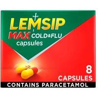 Lemsip Max Cold & Flu Capsules 8 Capsules