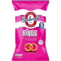 Seabrook Rings Prawn Cocktail Flavour Corn Snacks 5 x 16g