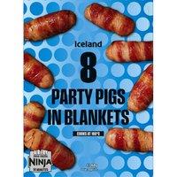 Iceland 8 Party Pigs In Blankets 168g