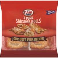 Wall's 4 Pork Sausage Rolls 220g