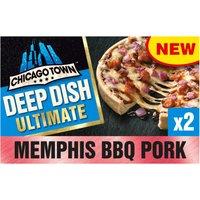Chicago Town Ultimate Deep Dish Memphis Style BBQ Pork Pizza 2 x 150g (300g)