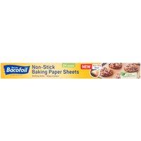 Bacofoil Non-Stick Baking Paper Sheets with Non-Slip base x 24