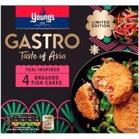 Young's Gastro Taste of Asia Thai Inspired 4 Breaded Fish Cakes 400g