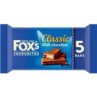 Fox's Favourites Classic Milk Chocolate Cream Filled Biscuit Bars 5 x 25g (125g)