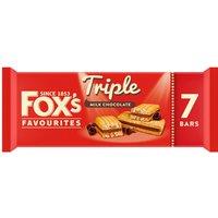 Fox's Favourites Triple Milk Chocolate Layered Biscuit Bar 7 x 19g (133g)