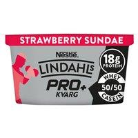 Lindahls Strawberry Sundae Pro + Kvarg 150g