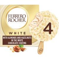 Ferrero Rocher White Ice Cream Sticks 4x70ml