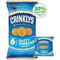 Jacob's Crinklys Salt & Vinegar Flavour 6 x 138g