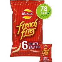 Walkers French Fries Ready Salted Multipack Snacks Crisps 6x18g