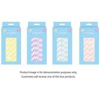 Paper Straws Pastel 50pk