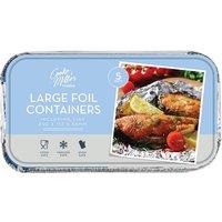Cooke & Miller Large Foil Containers 5pk