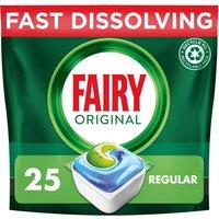 Fairy Original All In One Dishwasher Tablets, Regular, 25 Tablets
