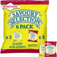 Smiths Savoury Selection Multipack Snacks Crisps 6 Pack