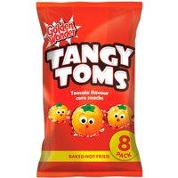 Golden Wonder Tangy Toms Tomato Flavour Corn Snacks 8 x 12g