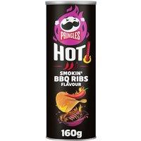 Pringles Hot Smokin' BBQ Ribs Sharing Crisps 160g