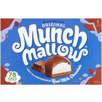 Munchmallow Original Fluffy 6 Tea Cakes Encased in Real Milk Chocolate 105g