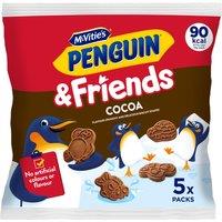 McVitie's Penguin & Friends Cocoa Flavoured Crunchy and Delicious Biscuit Shapes 5 x 20g