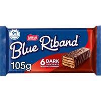 Blue Riband Dark Chocolate Wafer Biscuit Bar 6 Pack Multipack 105g