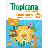 Tropicana Kids Pineapple & Mango Lunchbox Smoothie 4 x 150ml