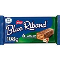 Blue Riband Milk Chocolate Hazelnut Wafer Biscuit Bar 6 Pack Multipack 108g