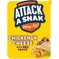 Attack a Snak Chicken 'n Cheese Wrap Kit with BBQ Sauce 86g