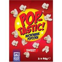 Pop-Tastic! Sweet Microwave Popcorn 3 x 85g