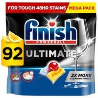 Finish Ultimate All In One Dishwasher Tablets Lemon - 92 Tabs