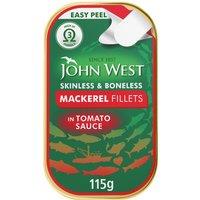 John West Mackerel Fillets in Tomato Sauce 115g