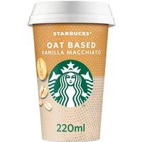Starbucks Oat Based Vanilla Macchiato Iced Coffee, Plant-Based 220ml