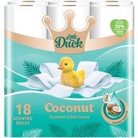 Little Duck 18 Coconut Scented Toilet Tissue Rolls