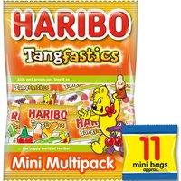 HARIBO Tangfastics Minis Fruit & Cola Flavour Fizzy Jelly Sweets 11 x 16g Fun Size Bags