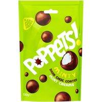 Poppets Minty Dark Choc Coated Mint Creams 130g