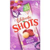 Whitworths Fruity Biscuit Shots 4 x 25g