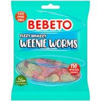 Bebeto Fizzy Whizzy Weenie Worms 150g