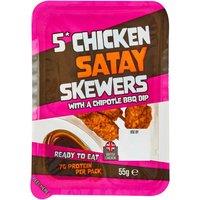 Chicken Satay Skewer with a chipotle BBQ Dip 5pk 55g