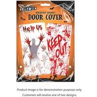 Halloween Scary Door Cover
