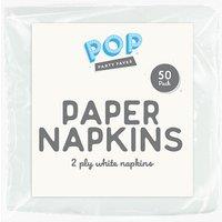 White Napkins 50pk