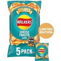 Walkers Cheese Toastie with Heinz Baked Beans Multipack Crisps 5 x 25g