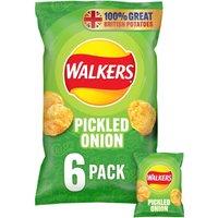 Walkers Pickled Onion Multipack Crisps 6x25g