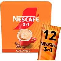 Nescafe 3in1 Caramel Instant Coffee Sachets 12 x 16g